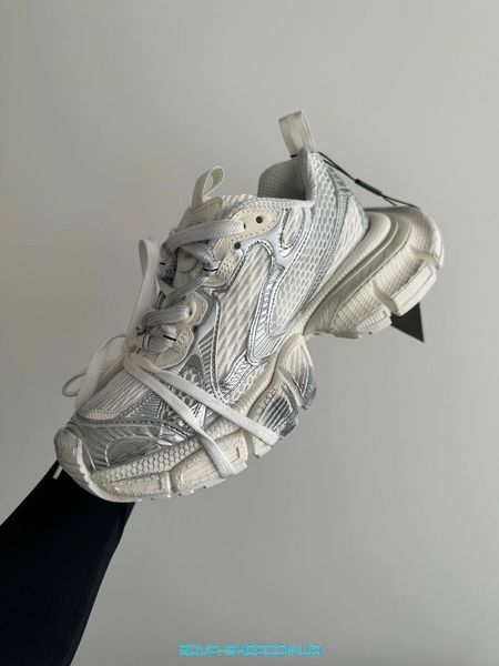 Жіночі кросівки Balenciaga 3ХL dirty White Silver фото
