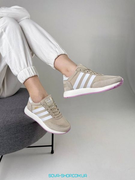 Жіночі кросівки Adidas Iniki Runner Beige White Rose фото