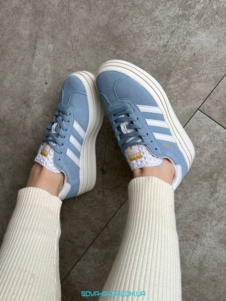 Жіночі кросівки Adidas Gazelle Bold Shoes Light Blue фото