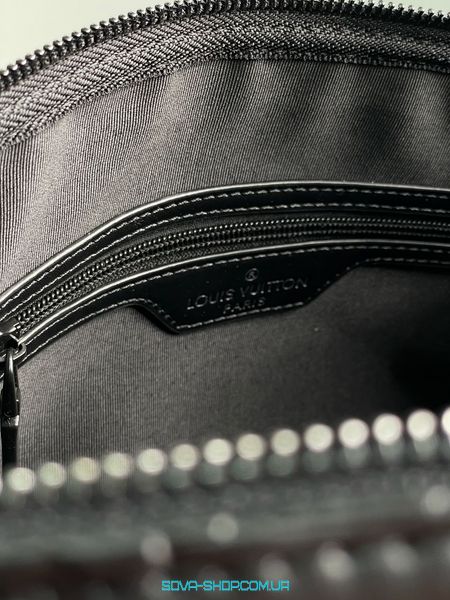 Унісекс сумка Louis Vuitton Keepall Bandouliere 50 Monogram Shadow Black in Embossed Leather Premium фото