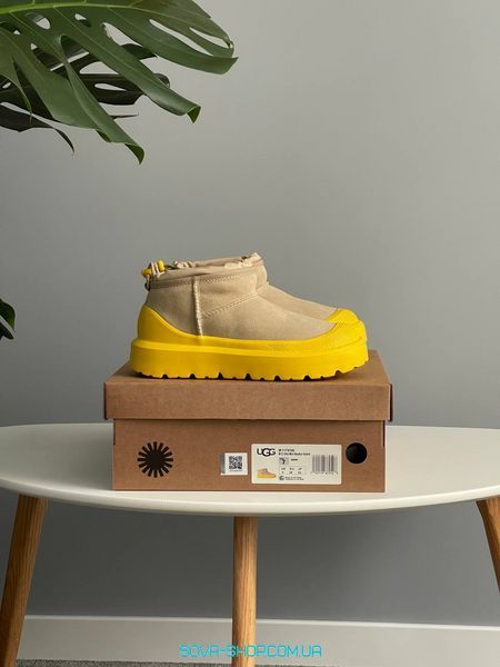 Жіночі зимові ботинки UGG CI Ultra Mini Weather Hybrid Sand Yellow PREMIUM фото