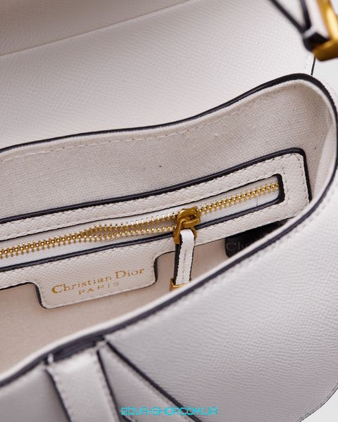 Жіноча сумка Christian Dior Saddle Bag with Strap Latte Grained Calfskin Premium фото