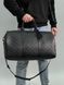 Унисекс сумка Louis Vuitton Keepall Bandouliere 50 Monogram Shadow Black in Embossed Leather Premium  re-10580 фото 3