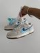 Жіночі баскетбольні кросівки Nike SB Dunk Low &lsquo;85 DOUBLE SWOOSH LIGHT GREY / BLUE re-10948 фото 7