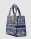 Женская сумка Christian Dior Medium Lady D-Lite Bag Blue/White Premium re-11401 фото 3