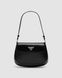 Жіноча сумка Prada Cleo Lacquered Leather Mini Bag Black Premium re-12157 фото 2