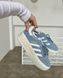 Жіночі кросівки Adidas Gazelle Bold Shoes Light Blue re-10553 фото 1