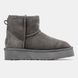 Жіночі зимові ботинки UGG Mini Platform Grey Premium re-9946 фото 3