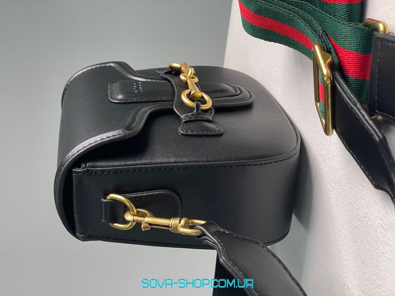 Женская сумка Gucci Lady Web Leather Shoulder Bag Black Premium фото