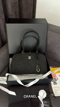 Жіноча сумка Chanel Large Bowling Bag Black Premium фото