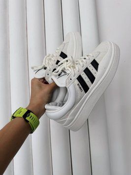 Жіночі та чоловічі кросівки Adidas Campus x Bad Bunny Cream/Black фото