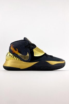 Мужские баскетбольные кроссовки Kyrie 6 Black/Metallic-Gold Cheap Nike фото