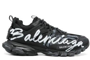 Чоловічі та жіночі кросівки Balenciaga Track Sneaker 'Signature - Black White' Premium фото