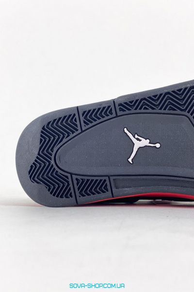Чоловічі баскетбольні кросівки Nike Air Jordan 4 Retro Black Red фото