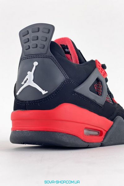 Чоловічі баскетбольні кросівки Nike Air Jordan 4 Retro Black Red фото