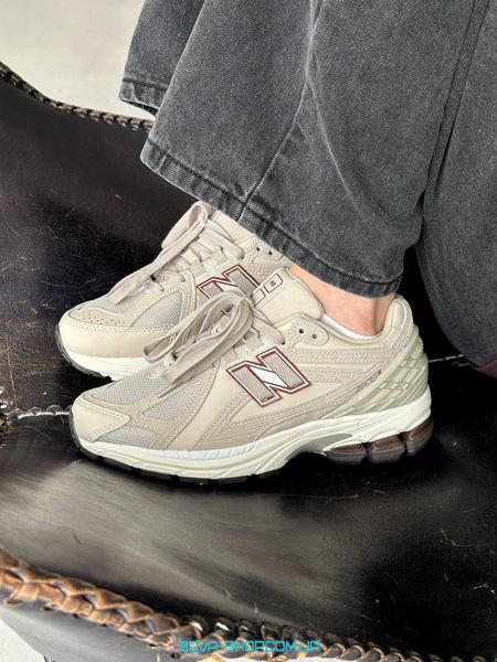 Унисекс кроссовки New Balance 1906R Cream Brown Red фото