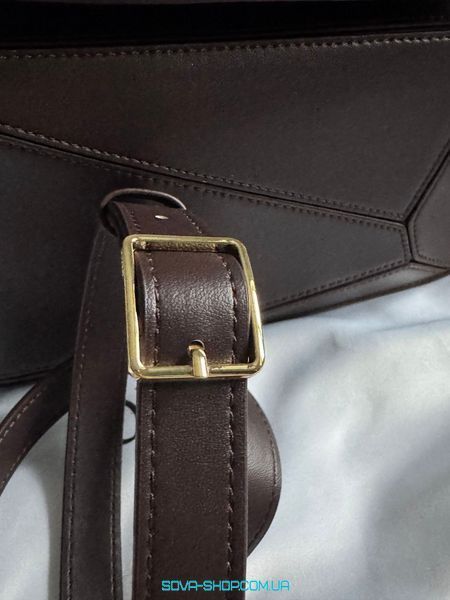 Женская сумка Loewe Small Puzzle Bag In Classic Chocolate/Gold Premium фото