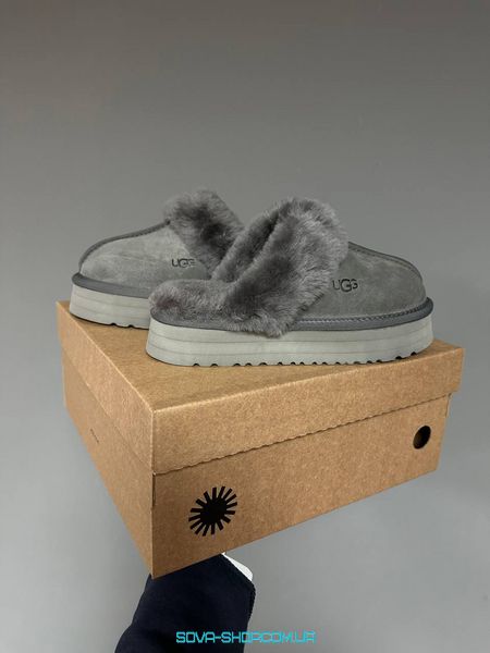 Жіночі зимові ботинки UGG DISQUETTE PLATFORM CHARCOAL PREMIUM фото