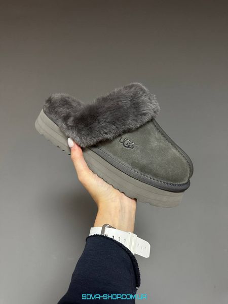 Жіночі зимові ботинки UGG DISQUETTE PLATFORM CHARCOAL PREMIUM фото