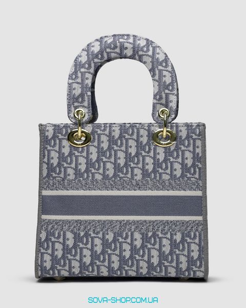 Жіноча сумка Christian Dior Medium Lady D-Lite Bag Grey Premium фото