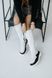 Зимові жіночі черевики з хутром Bottega Veneta High White re-5410 фото 9