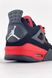 Чоловічі баскетбольні кросівки Nike Air Jordan 4 Retro Black Red re-5534 фото 6