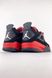 Чоловічі баскетбольні кросівки Nike Air Jordan 4 Retro Black Red re-5534 фото 5