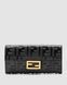 Гаманець Fendi Black Leather Wallet Premium re-126784 фото 4