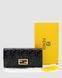 Гаманець Fendi Black Leather Wallet Premium re-126784 фото 1