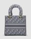 Женская сумка Christian Dior Medium Lady D-Lite Bag Grey Premium re-11402 фото 4