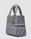 Жіноча сумка Christian Dior Medium Lady D-Lite Bag Grey Premium re-11402 фото 3