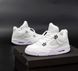 Зимние мужские и женские кроссовки (мех) Nike Air Jordan 4 White re-8749 фото 1