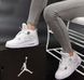 Зимние мужские и женские кроссовки (мех) Nike Air Jordan 4 White re-8749 фото 6