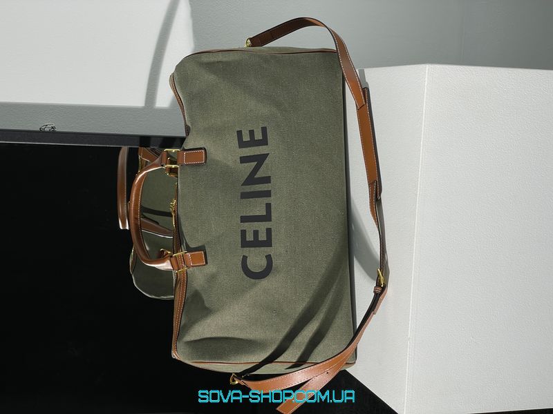 Женская сумка Celine Women Large Voyage Bag in Textile with Celine Print and Calfskin Premium фото