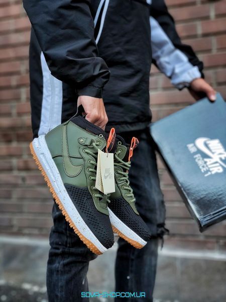 Чоловічі кросівки Lunar Force 1 Duckboot Army Green/Black Nike фото