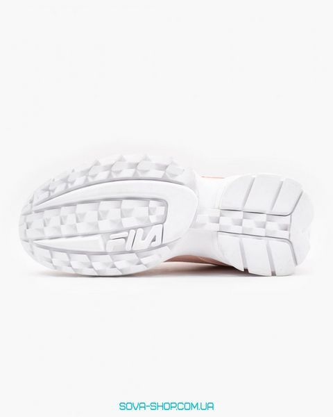 Жіночі кросівки Disruptor II Pink \ White Fila лакированная шкіра фото