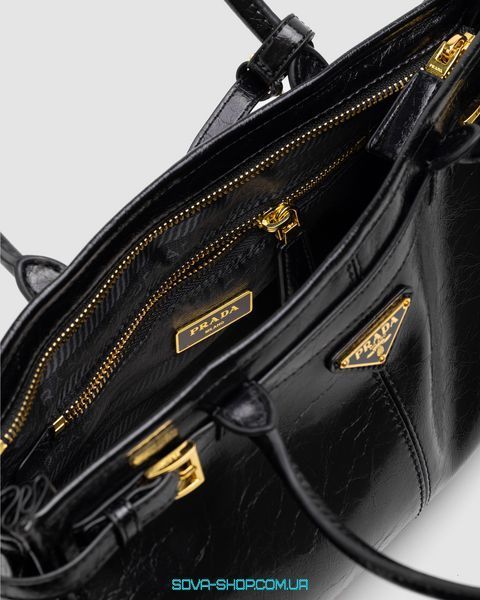 Жіноча сумка Prada Medium Leather Handbag Black Premium фото