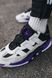 Унисекс кроссовки Adidas Niteball White Black Violet re-5650 фото 8