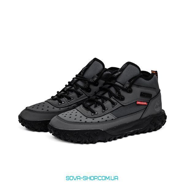 Зимові чоловічі ботинки Timberland GreenStride Motion 6 Waterproof Mid (Termo) Black Grey фото