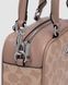 Жіноча сумка Coach Satchel Crossbody In Signature Beige Premium re-12210 фото 3