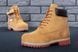 Зимові жіночі ботинки (Вовняне хутро) Timberland CLASSIC PREMIUM NUBUCK WATERPROOF YELLOW re-3766 фото 4