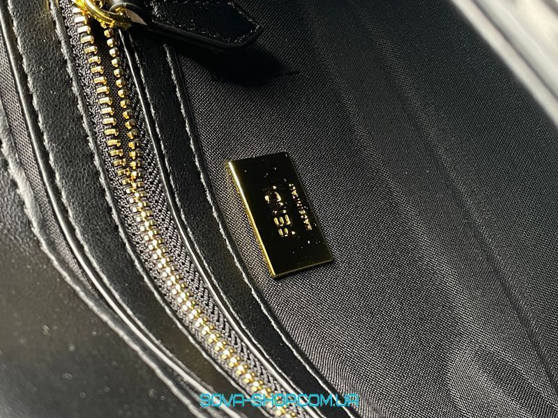 Жіноча сумка Fendi Baguette Black Leather Bag Premium фото