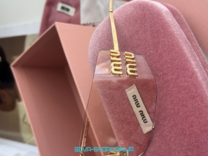 Сонцезахисні окуляри Miu Miu Pink/Gold MU54YS 5AK06180 C 080 68/15/120 Premium фото