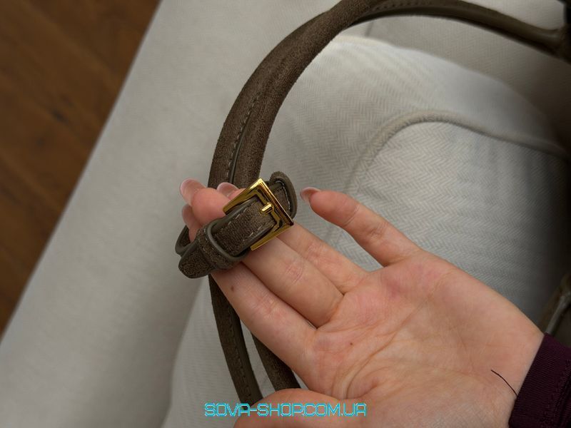 Жіноча сумка Prada Bonnie Medium Suede Handbag Haki Premium фото
