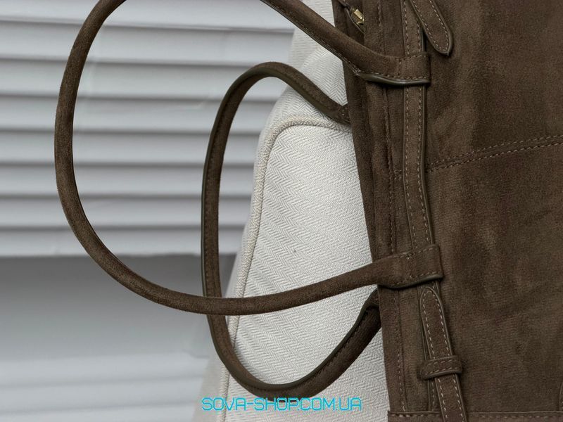 Жіноча сумка Prada Bonnie Medium Suede Handbag Haki Premium фото