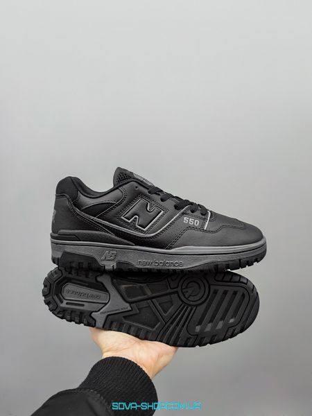 Чоловічі кросівки New Balance 550 All Black фото