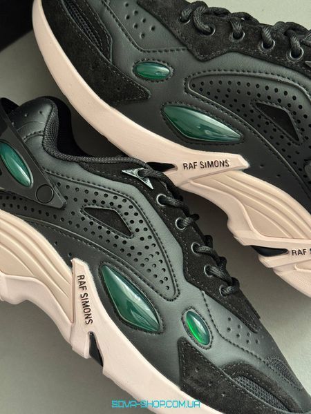 Мужские и женские кроссовки Adidas x Raf Simons Cylon-21 Black Green Pink (Original Box) фото