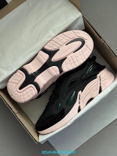 Мужские и женские кроссовки Adidas x Raf Simons Cylon-21 Black Green Pink (Original Box) фото