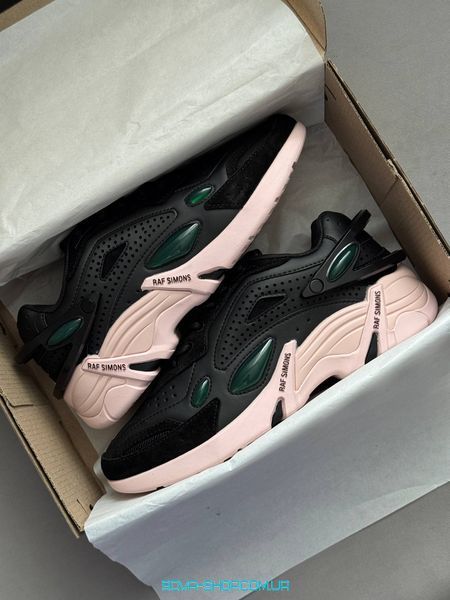 Мужские и женские кроссовки Adidas x Raf Simons Cylon-21 Black Green Pink (Original Box) фото