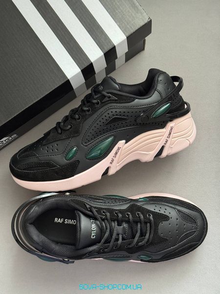Мужские и женские кроссовки Adidas x Raf Simons Cylon-21 Black Green Pink (Original Box) фото